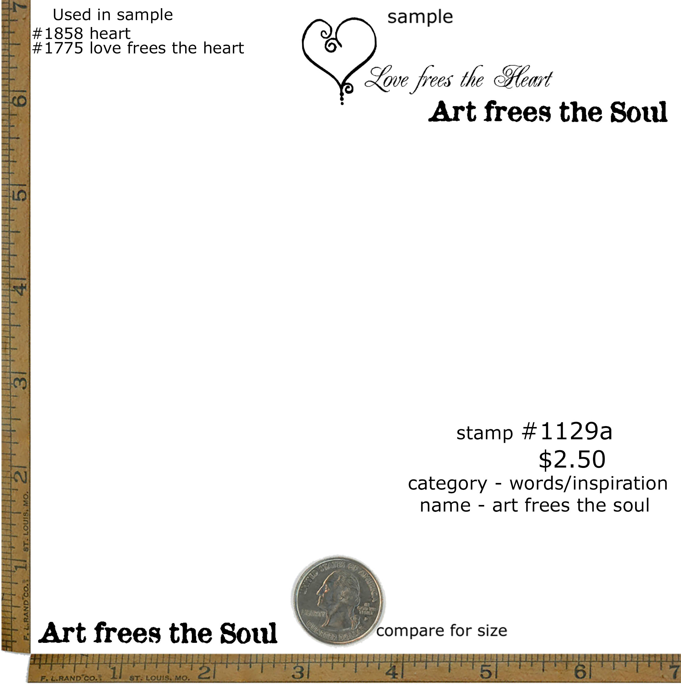 #1129a - Art Frees the Soul - Words/Inspiration